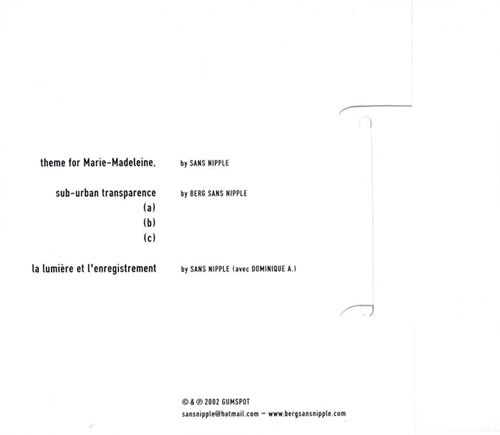 Berg Sans Nipple - Music for the short film Marie-Madeleine