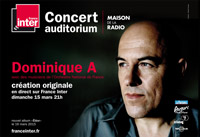 Concert de Dominique A sur France Inter et Arte Concert