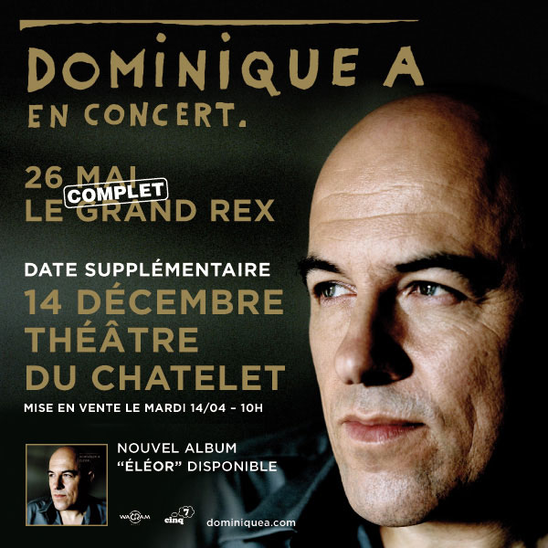 Dominique A en concert au théâtre du Châtelet